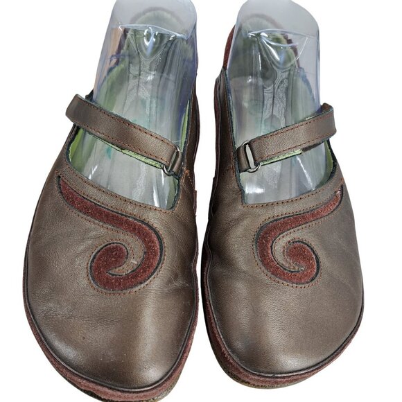 Naot Matai Brown Bronze Leather Mary Jane Comfort Shoes Size 38 US 7 Artsy - Picture 3 of 15